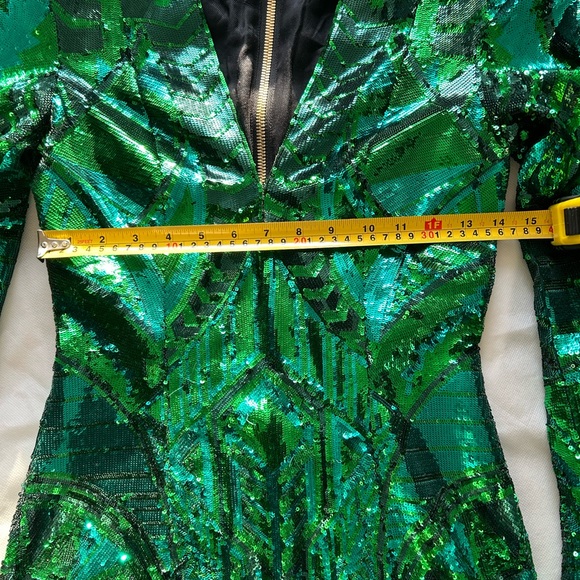 Balmain sequin dress emerald green - Picture 12 of 12